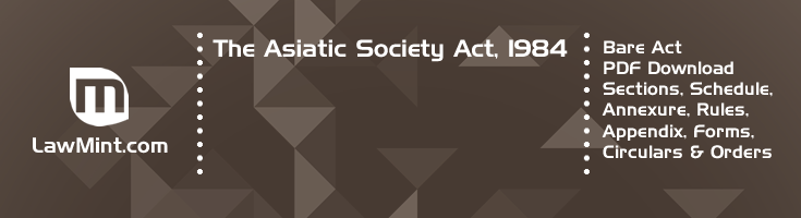 The Asiatic Society Act 1984 Bare Act PDF Download 2