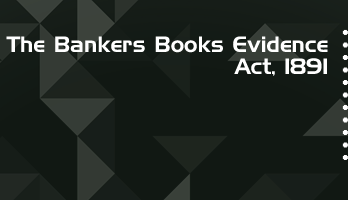 The Bankers Books Evidence Act 1891 Bare Act PDF Download 2