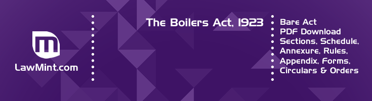 The Boilers Act 1923 Bare Act PDF Download 2