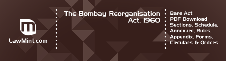 The Bombay Reorganisation Act 1960 Bare Act PDF Download 2