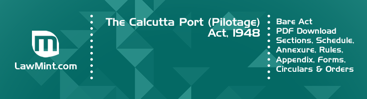 The Calcutta Port Pilotage Act 1948 Bare Act PDF Download 2