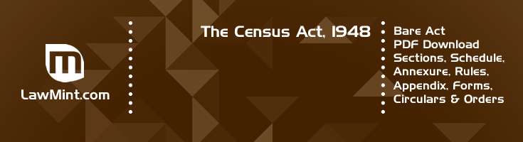 The Census Act 1948 Bare Act PDF Download 2