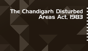 The Chandigarh Disturbed Areas Act 1983 Bare Act PDF Download 2