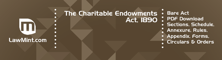 The Charitable Endowments Act 1890 Bare Act PDF Download 2