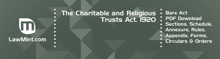 The Charitable and Religious Trusts Act 1920 Bare Act PDF Download 2