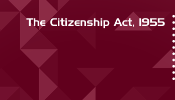 The Citizenship Act 1955 Bare Act PDF Download 2