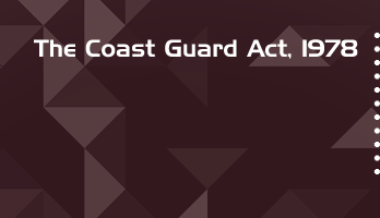 The Coast Guard Act 1978 Bare Act PDF Download 2