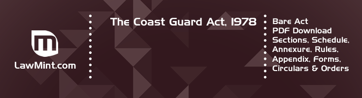 The Coast Guard Act 1978 Bare Act PDF Download 2