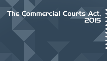 The Commercial Courts Act 2015 Bare Act PDF Download 2