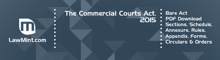 The Commercial Courts Act 2015 Bare Act PDF Download 2