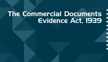 The Commercial Documents Evidence Act 1939 Bare Act PDF Download 2