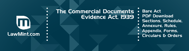 The Commercial Documents Evidence Act 1939 Bare Act PDF Download 2