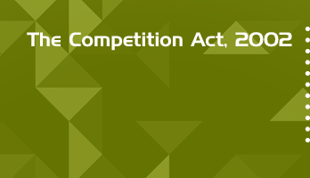 The Competition Act 2002 Bare Act PDF Download 2