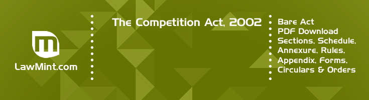 The Competition Act 2002 Bare Act PDF Download 2