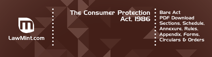 The Consumer Protection Act 1986 Bare Act PDF Download 2