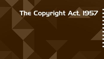 The Copyright Act 1957 Bare Act PDF Download 2