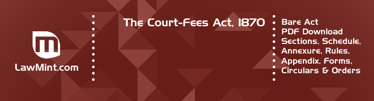 The Court Fees Act 1870 Bare Act PDF Download 2