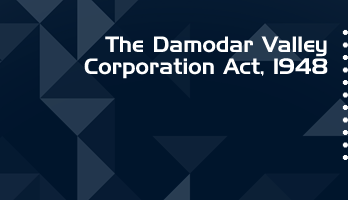 The Damodar Valley Corporation Act 1948 Bare Act PDF Download 2