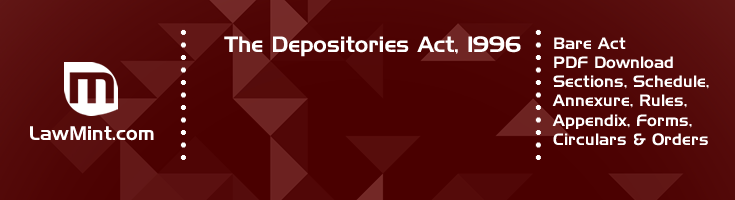 The Depositories Act 1996 Bare Act PDF Download 2