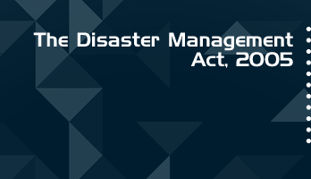 The Disaster Management Act 2005 Bare Act PDF Download 2