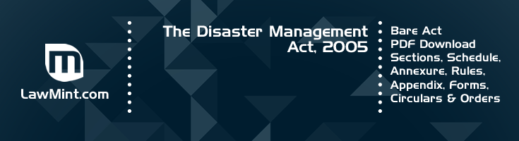 The Disaster Management Act 2005 Bare Act PDF Download 2