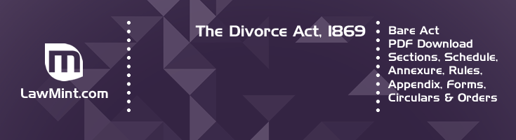 The Divorce Act 1869 Bare Act PDF Download 2