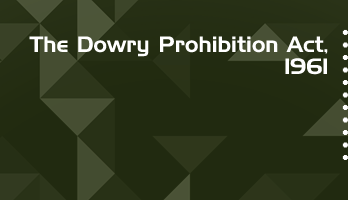 The Dowry Prohibition Act 1961 Bare Act PDF Download 2