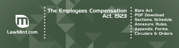 The Employees Compensation Act 1923 Bare Act PDF Download 2