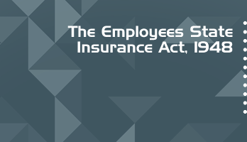 The Employees State Insurance Act 1948 Bare Act PDF Download 2