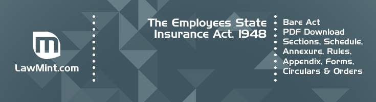 The Employees State Insurance Act 1948 Bare Act PDF Download 2