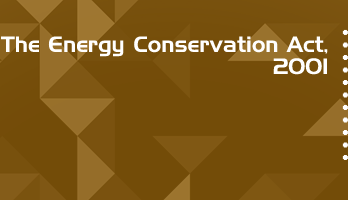 The Energy Conservation Act 2001 Bare Act PDF Download 2