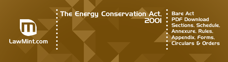 The Energy Conservation Act 2001 Bare Act PDF Download 2