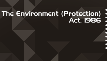 The Environment Protection Act 1986 Bare Act PDF Download 2