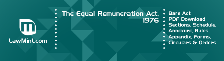 The Equal Remuneration Act 1976 Bare Act PDF Download 2