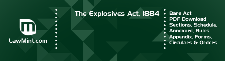 The Explosives Act 1884 Bare Act PDF Download 2