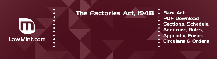 The Factories Act 1948 Bare Act PDF Download 2