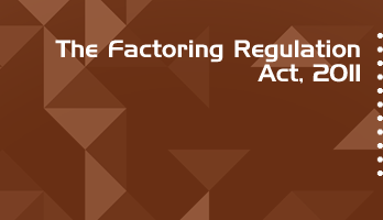 The Factoring Regulation Act 2011 Bare Act PDF Download 2