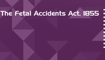 The Fetal Accidents Act 1855 Bare Act PDF Download 2