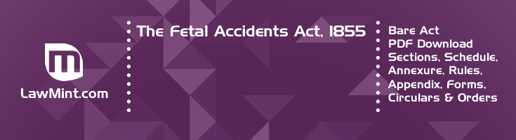 The Fetal Accidents Act 1855 Bare Act PDF Download 2