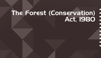 The Forest Conservation Act 1980 Bare Act PDF Download 2