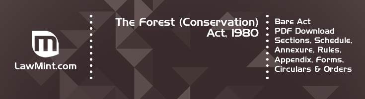 The Forest Conservation Act 1980 Bare Act PDF Download 2