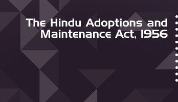 The Hindu Adoptions and Maintenance Act 1956 Bare Act PDF Download 2