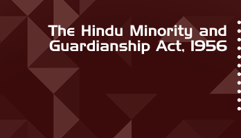 The Hindu Minority and Guardianship Act 1956 Bare Act PDF Download 2