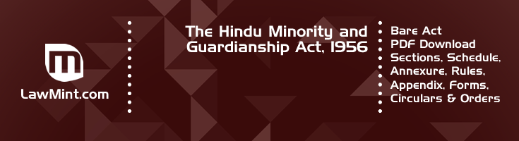 The Hindu Minority and Guardianship Act 1956 Bare Act PDF Download 2