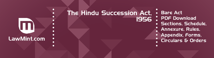 The Hindu Succession Act 1956 Bare Act PDF Download 2