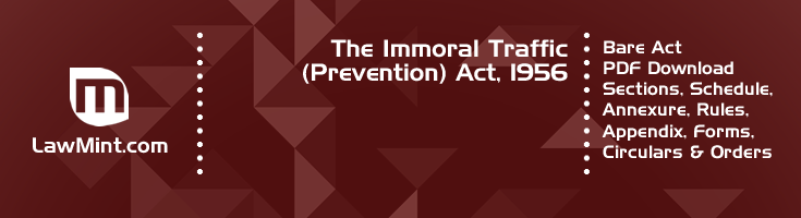 The Immoral Traffic Prevention Act 1956 Bare Act PDF Download 2