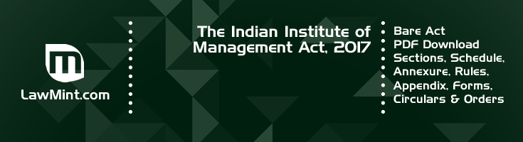 The Indian Institute of Management Act 2017 Bare Act PDF Download 2