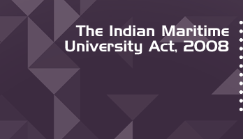 The Indian Maritime University Act 2008 Bare Act PDF Download 2