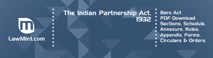 The Indian Partnership Act 1932 Bare Act PDF Download 2