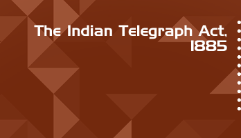 The Indian Telegraph Act 1885 Bare Act PDF Download 2